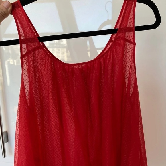 !!!SOLD!!! *RARE* Agent Provocateur Red Mesh Nightgown - Picture 4 of 6